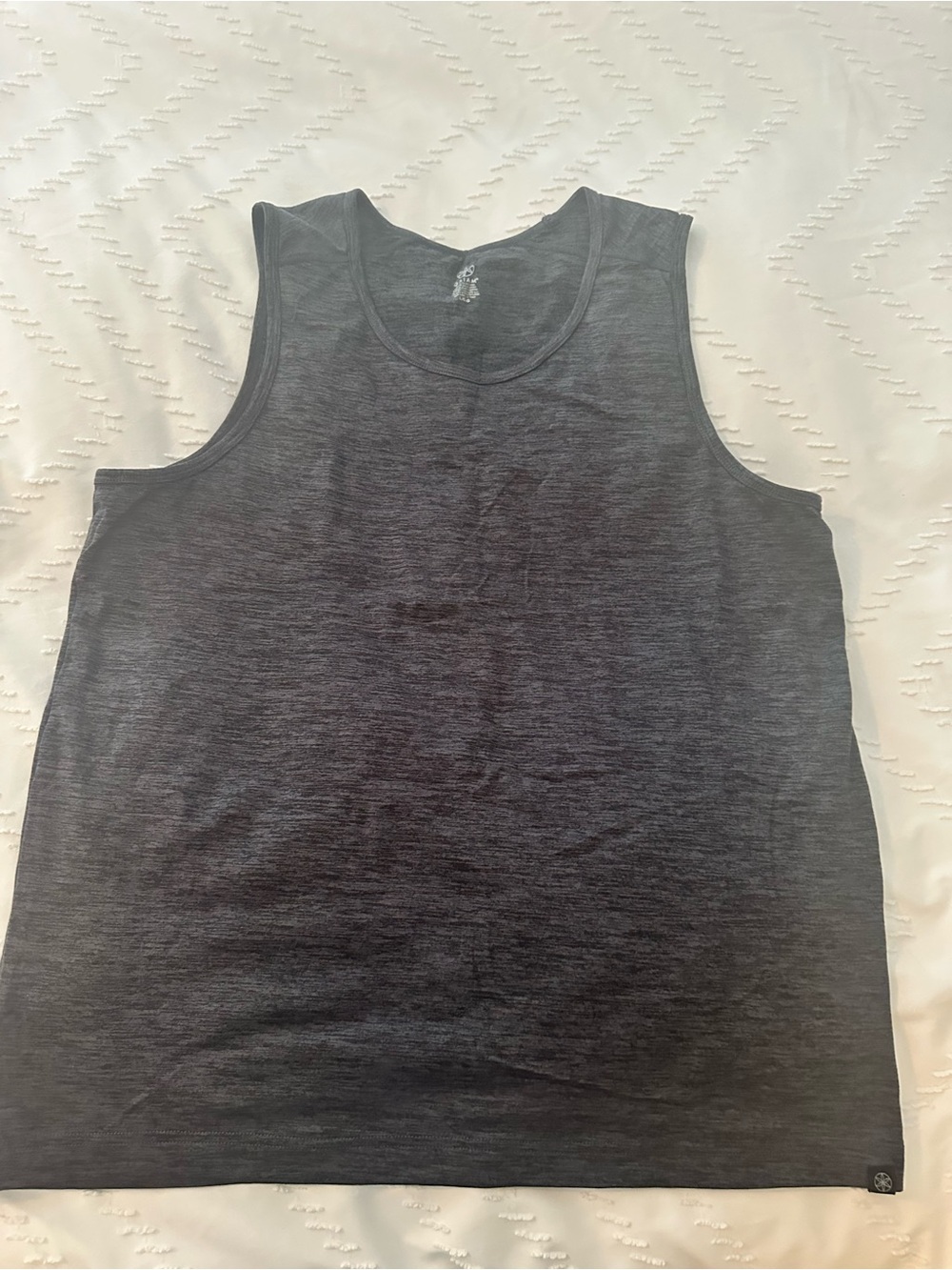 GAIAM Charcoal Gray Tank Top with White Logo